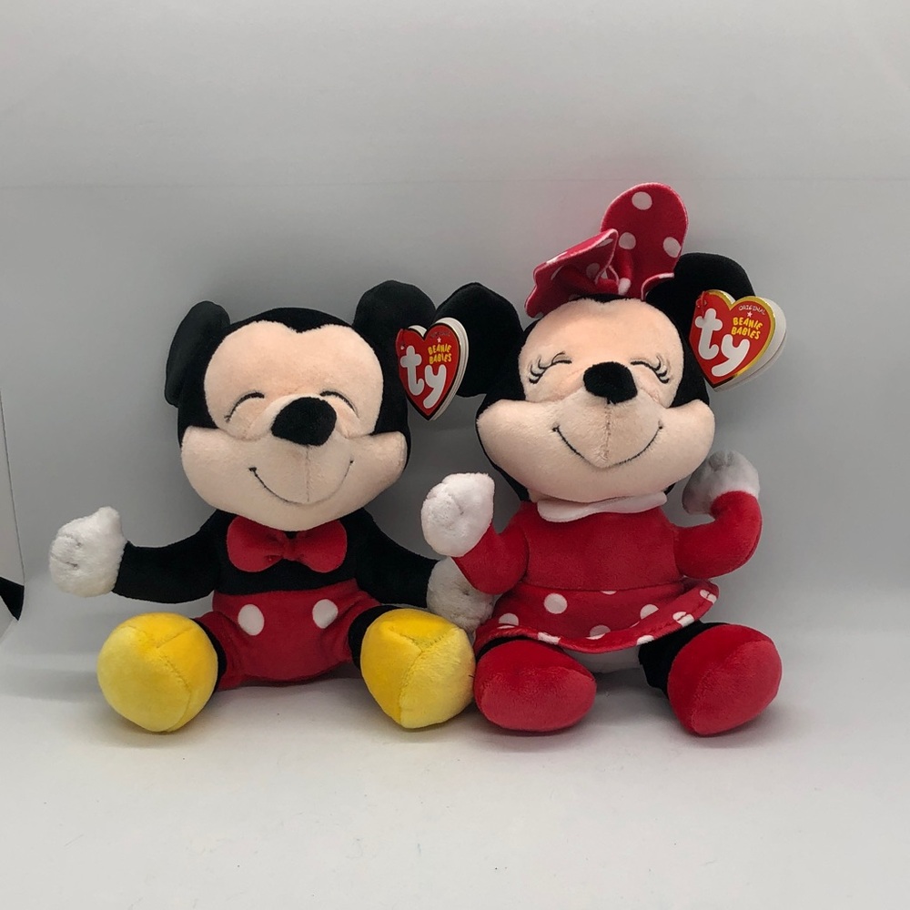 NEW Ty Beanie Babies Mickey & Minnie